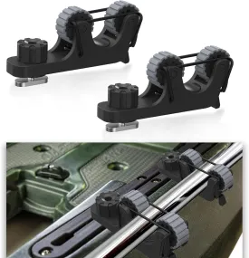 1006 2 PCS Extend Kayak Paddle Holder Kayak Track Mount Accessories for Holding Standard Paddle, Kayak Oar Holder Kayak Rail Accessories for Fishing Kayak