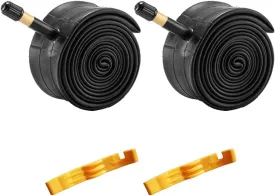 2 Pcs 29 Inch Bike Tubes 29x1.9/2.3 AV48mm Schrader Valve Compatible with 29x1.9/1.95/2.0/2.125/2.3 Mountain Bike Tire with 2 Bike Tire Levers