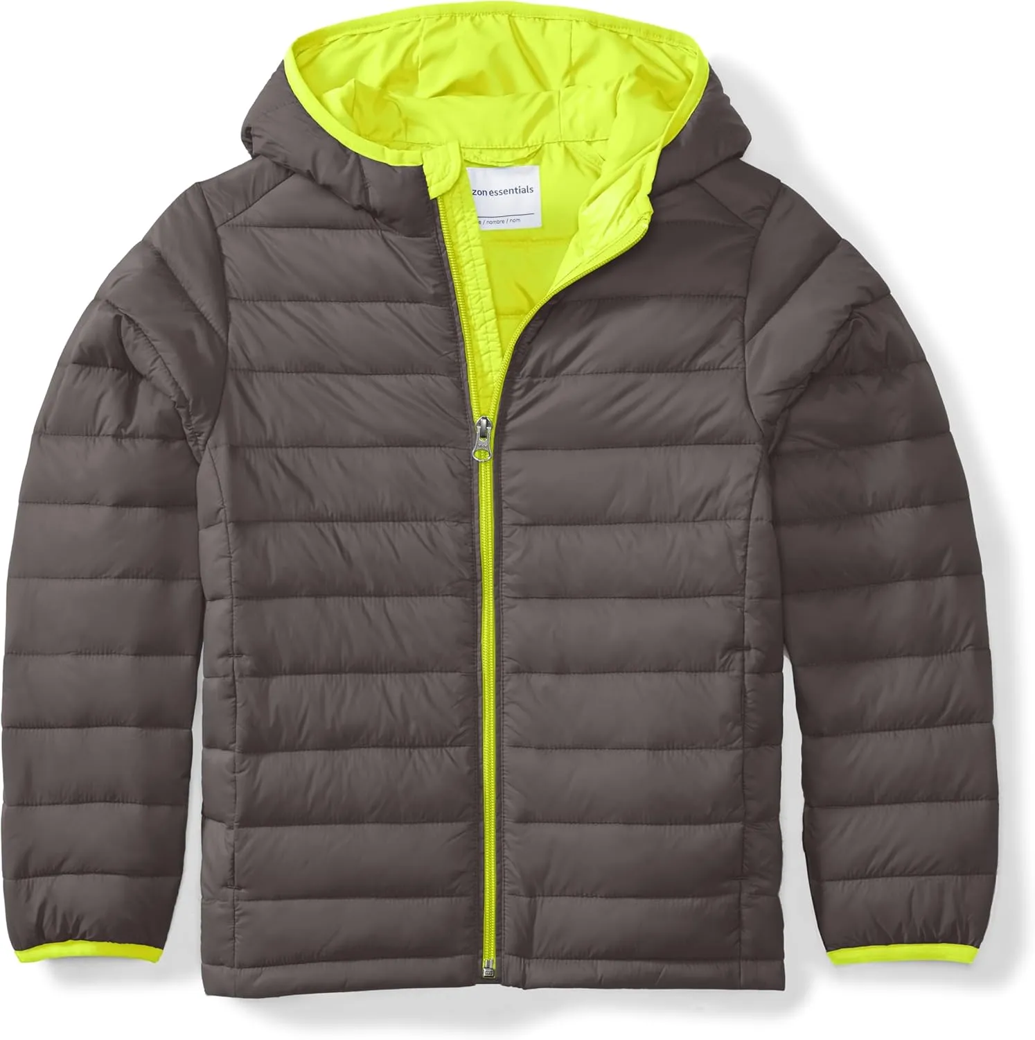 Amazon Essentials Boys and Toddlers' Lightweight Water-Resistant Packable Hooded Puffer Jacket