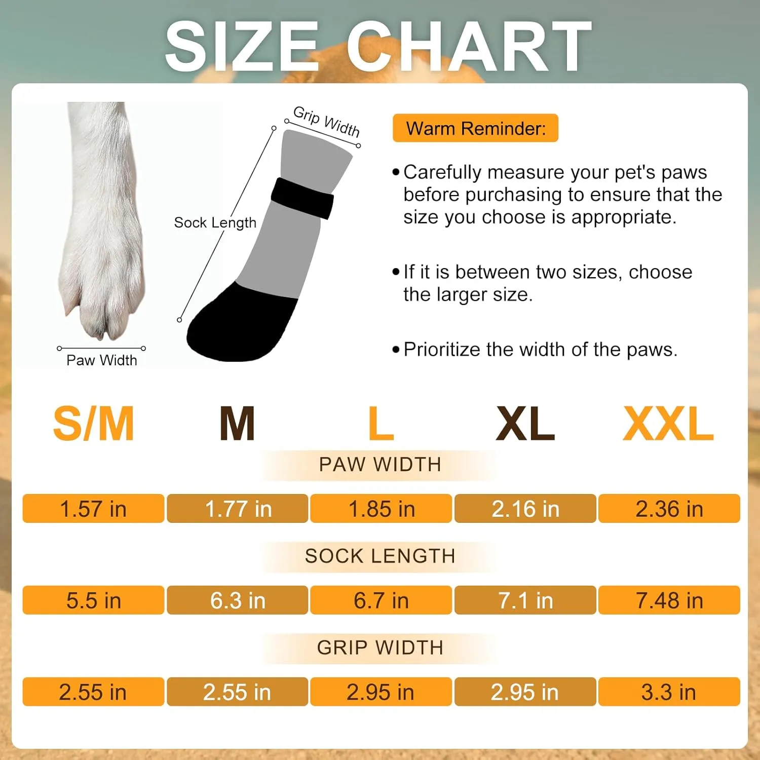 BEAUTYZOO Anti Slip Dog Socks Boots, Dog Shoes for Hot/Cold Pavement Snow Rain Days,Waterproof Grip Dog Booties Paw Protector for Hardwood Floor, Prevent Licking for Small Medium Large Senior Old Dogs