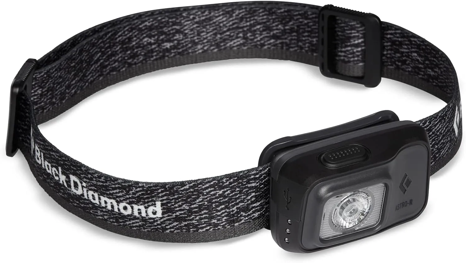 BLACK DIAMOND Astro 300-R Rechargeable LED Headlamp, Dimmable IPX4 Rainproof Headlamp for Camping, Hiking, Running, Work, Travel, Graphite
