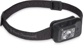 BLACK DIAMOND Spot 400-R Rechargeable LED Headlamp, Waterproof and Dimmable for Camping, Hiking, Running, Hunting, Work with Red Light Headlamp Mode