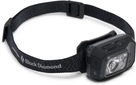 BLACK DIAMOND Storm 500-R Rechargeable LED Headlamp, Waterproof and Dimmable for Camping, Hiking, Running, Hunting, Work with Red Light Headlamp Mode, Graphite