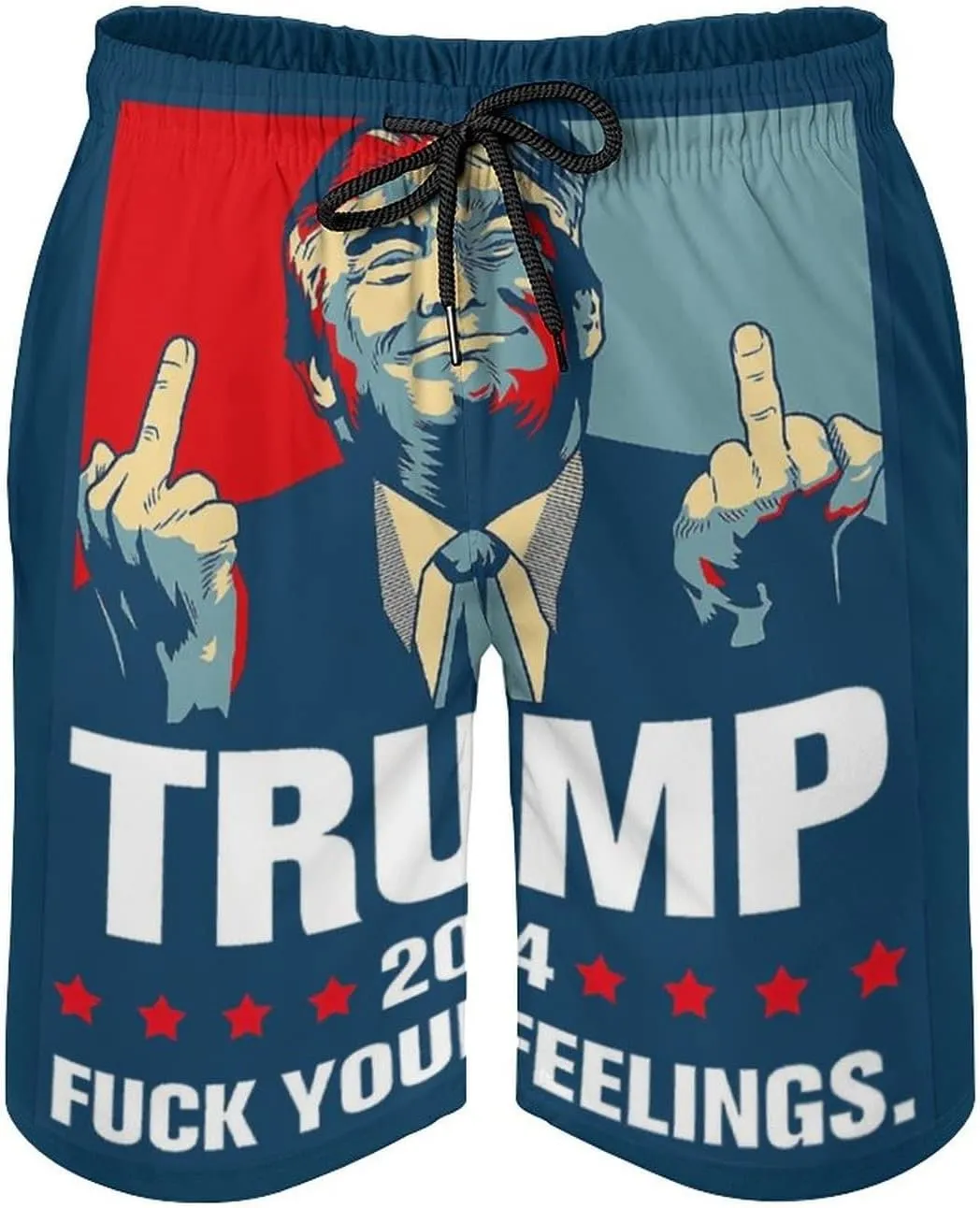 Board Shorts I Have PTSD Pretty Tired of Stupid Democrats 2024 Swim Trunks Dress Loosely Beach Shorts