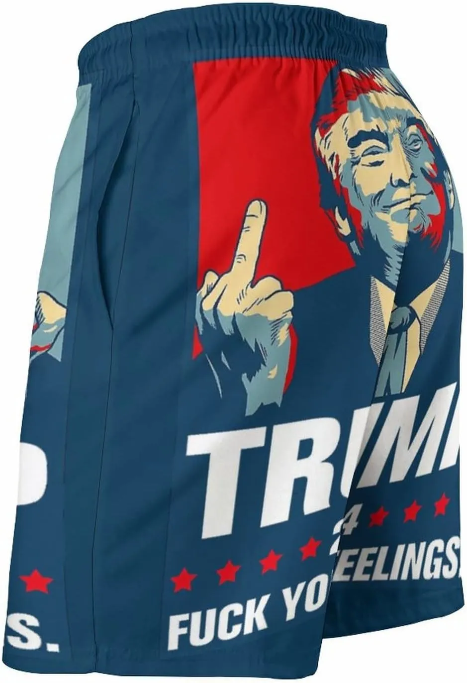 Board Shorts I Have PTSD Pretty Tired of Stupid Democrats 2024 Swim Trunks Dress Loosely Beach Shorts