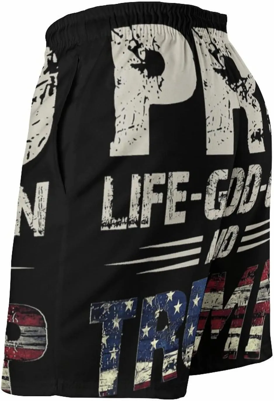 Board Shorts I Have PTSD Pretty Tired of Stupid Democrats 2024 Swim Trunks Dress Loosely Beach Shorts