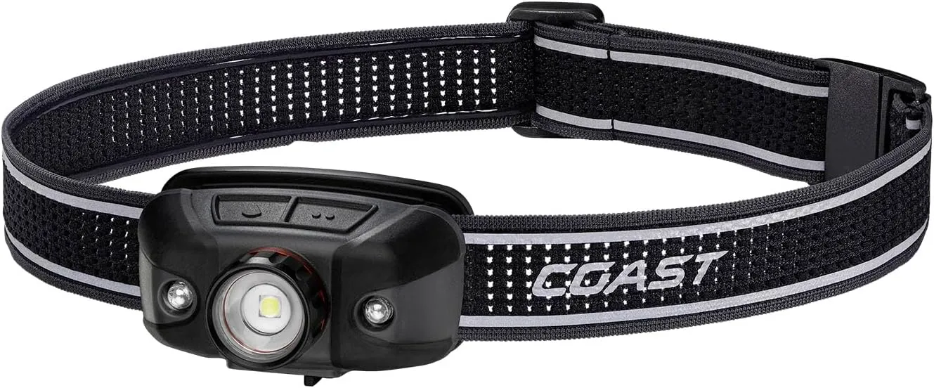 Coast FLX40R 800 Lumen Built-in Rechargeable Battery LED Headlamp with Twist Focus Lens Ultra Strap