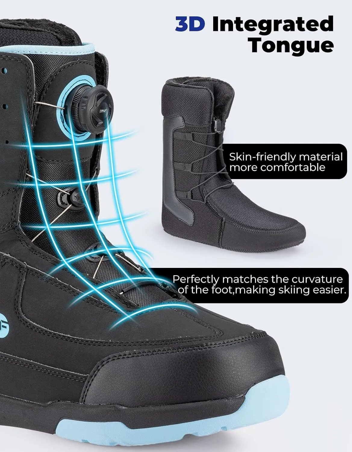 DEERFAMY Snowboard Boots Set