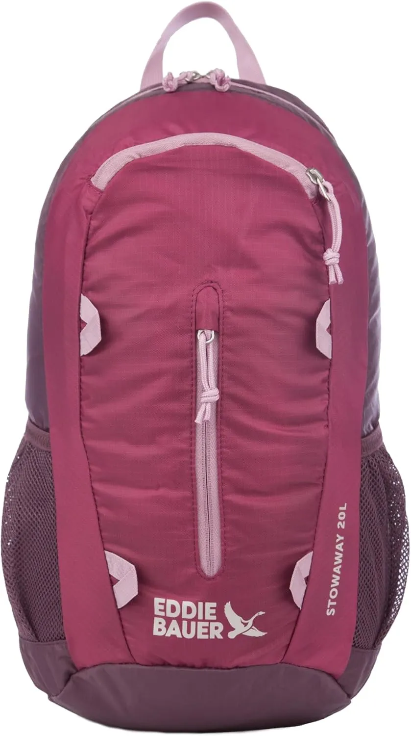 Eddie Bauer Stowaway Packable Backpack-Made from Ripstop Polyester, Port, 20L