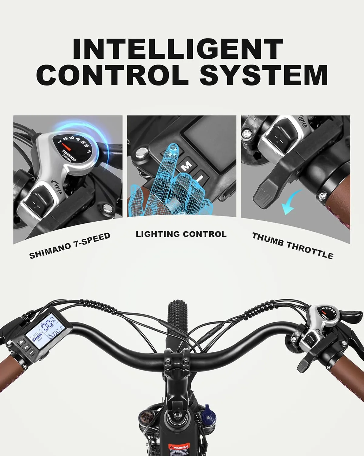 Electric Bike for Adults, Cores 26" Electric Commuter Bike Up to 28MPH 70 Miles, with Peak 1200W Motor, 48V 576Wh Removable Battery, 7-Speed City Cruiser Mountain E Bike for Commuting
