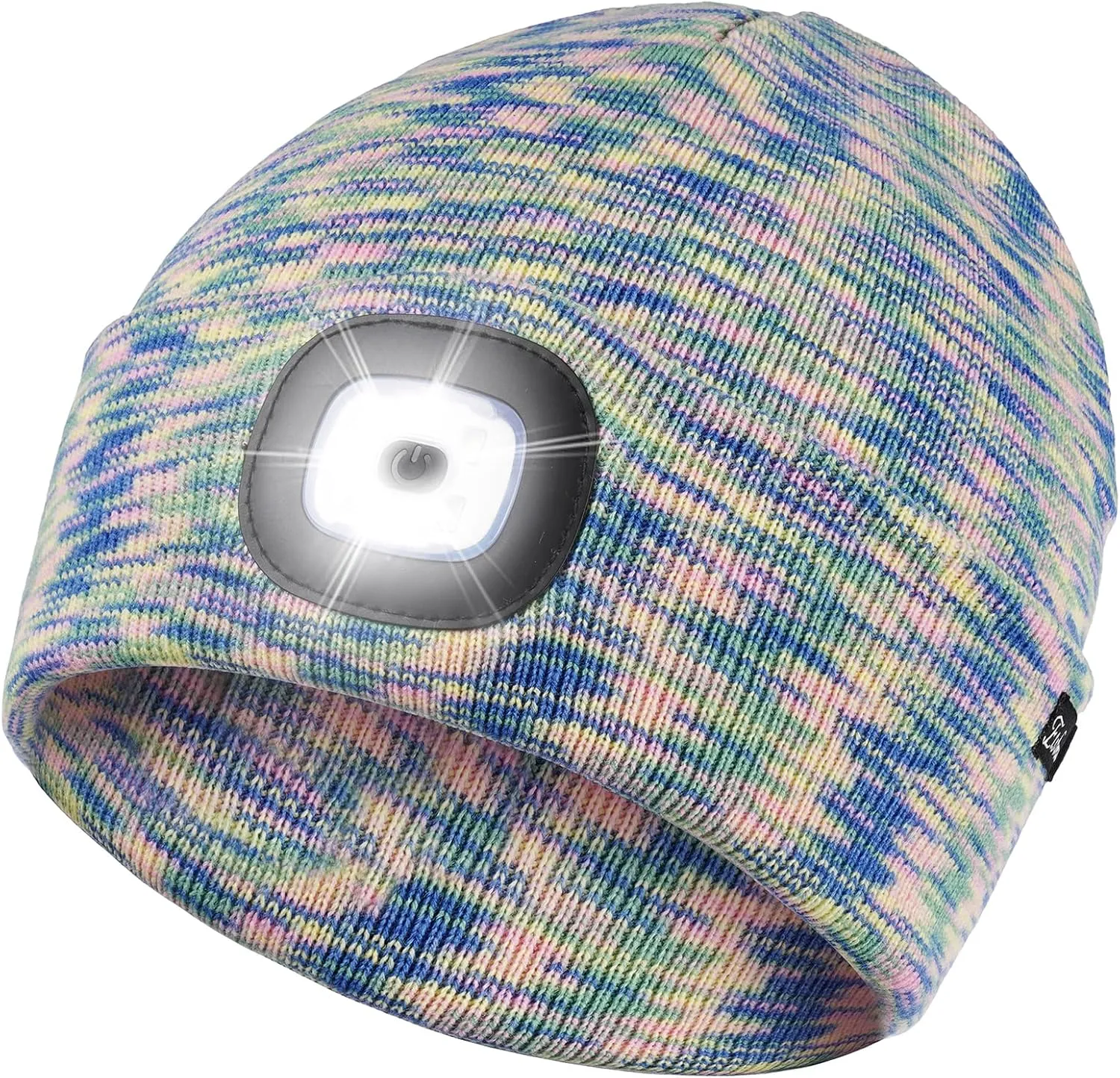 Etsfmoa Unisex Beanie with The Light Gifts for Men Dad Father USB Rechargeable Caps