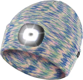Etsfmoa Unisex Beanie with The Light Gifts for Men Dad Father USB Rechargeable Caps