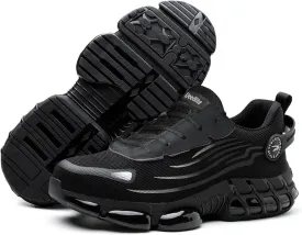 Evontira Elevated Pro Trainers Steel Toe Original, Noozier Safety Shoes, 2025 New Non Slip Work Shoes for Man Women, Lightweight, Comfortable, Prestivos Slip On Steel Toe