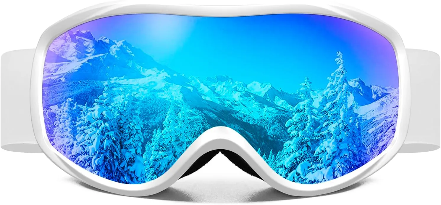 FMY Snowboard/Ski Goggles for Adult,Over Glasses Anti Fog UV Protection Skiing Goggles for Men Women Youth