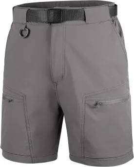 FREE SOLDIER Men's Cargo Hiking Shorts with Belt Lightweight Quick Dry Tactical Shorts with Pockets for Casual Work Golf