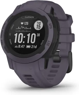 Garmin Instinct 2S, Smaller-Sized GPS Outdoor Watch, Multi-GNSS Support, Tracback Routing, Deep Orchid