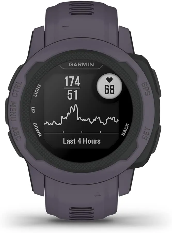 Garmin Instinct 2S, Smaller-Sized GPS Outdoor Watch, Multi-GNSS Support, Tracback Routing, Deep Orchid