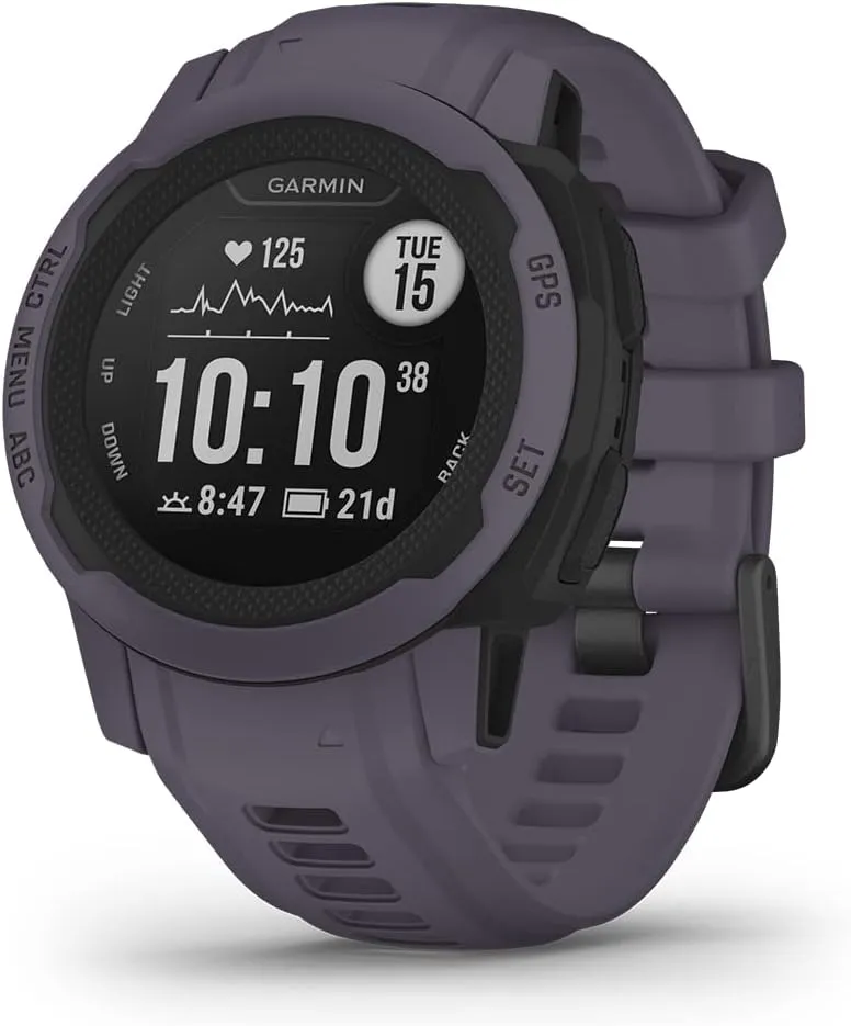 Garmin Instinct 2S, Smaller-Sized GPS Outdoor Watch, Multi-GNSS Support, Tracback Routing, Deep Orchid