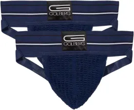 GOLBERG G Mens Athletic Supporters (2 Pack) - Jock Strap Underwear - Extra Strength Elastic