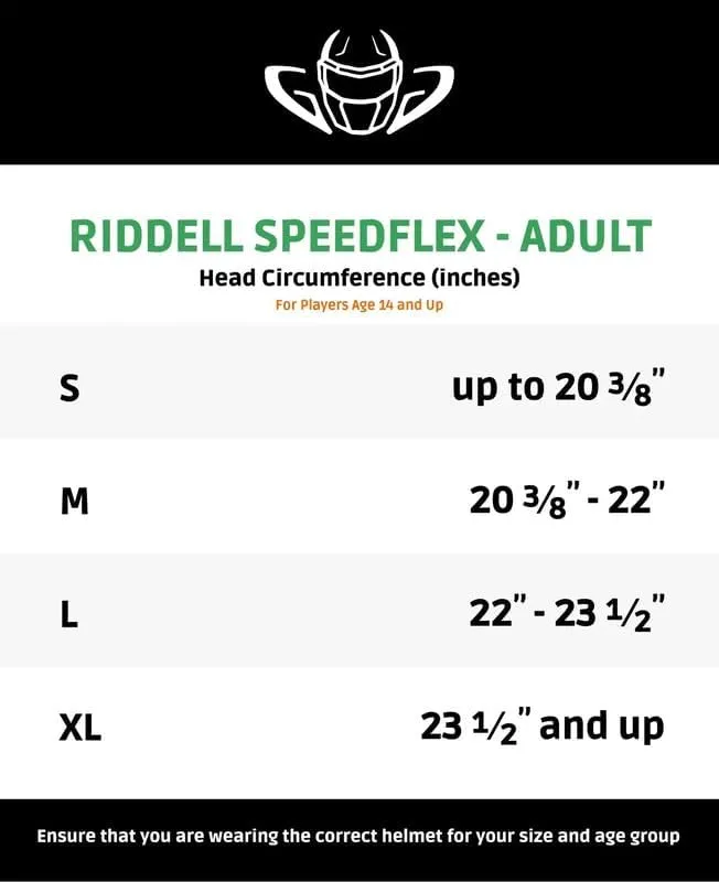 Green Gridiron - Riddell SpeedFlex Adult w/Light Gray SF-2BD Facemask   Chrome US Helmet Flag Decal