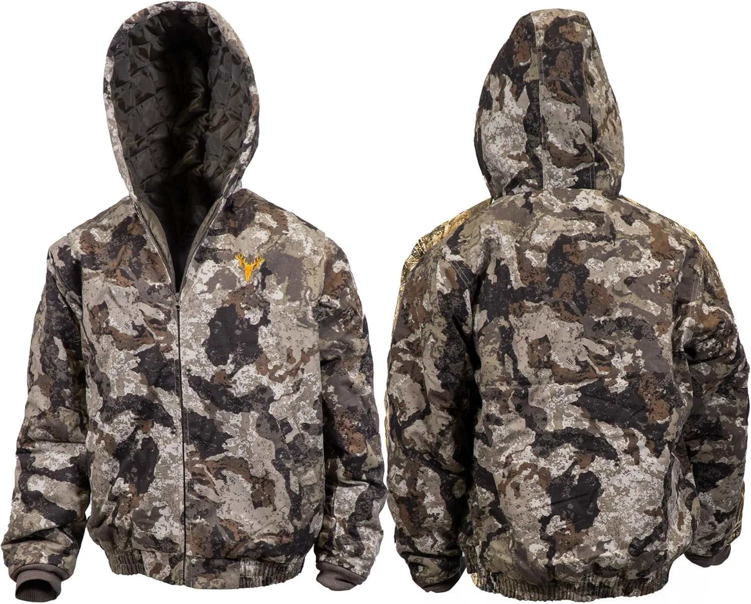 HOT SHOT Youth Insulated Twill Camo Hunting Jacket, Insulated Boy's Winter Coat, Ultra Quiet Camouflage Kids Hunting Gear