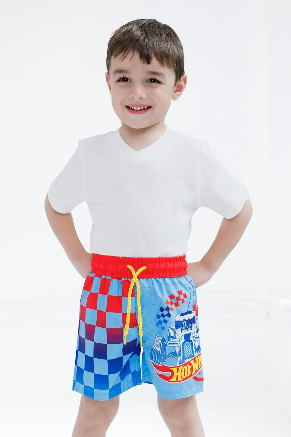 Hot Wheels UPF 50  Swim Trunks Toddler to Little Kid Sizes (3T - 7-8)