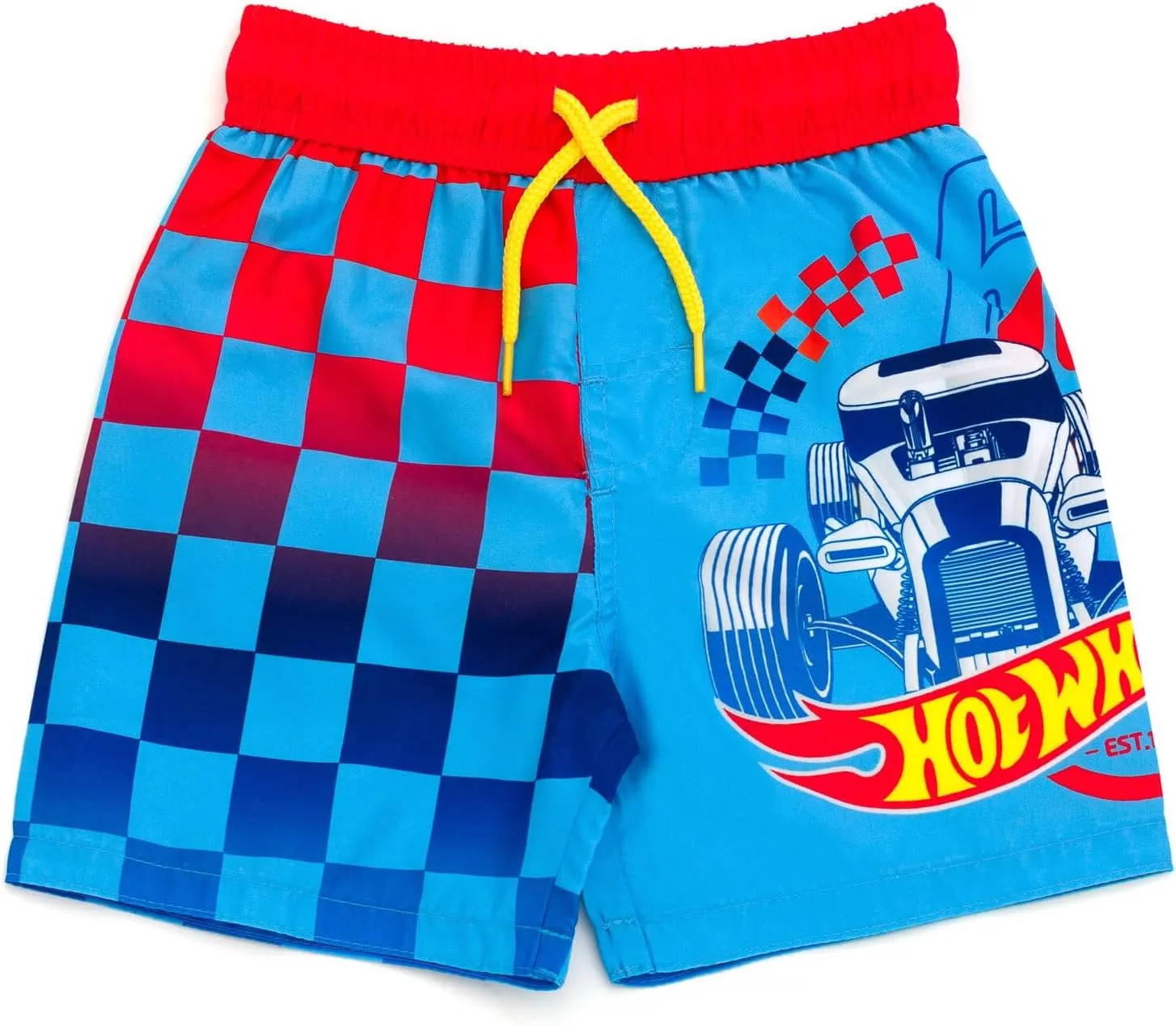 Hot Wheels UPF 50  Swim Trunks Toddler to Little Kid Sizes (3T - 7-8)