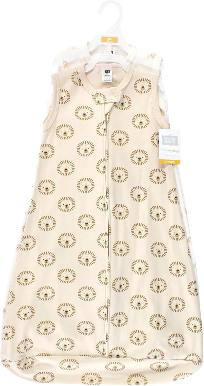 Hudson Baby BabyCotton Long-Sleeve Wearable Sleeping Bag, Sack, Blanket