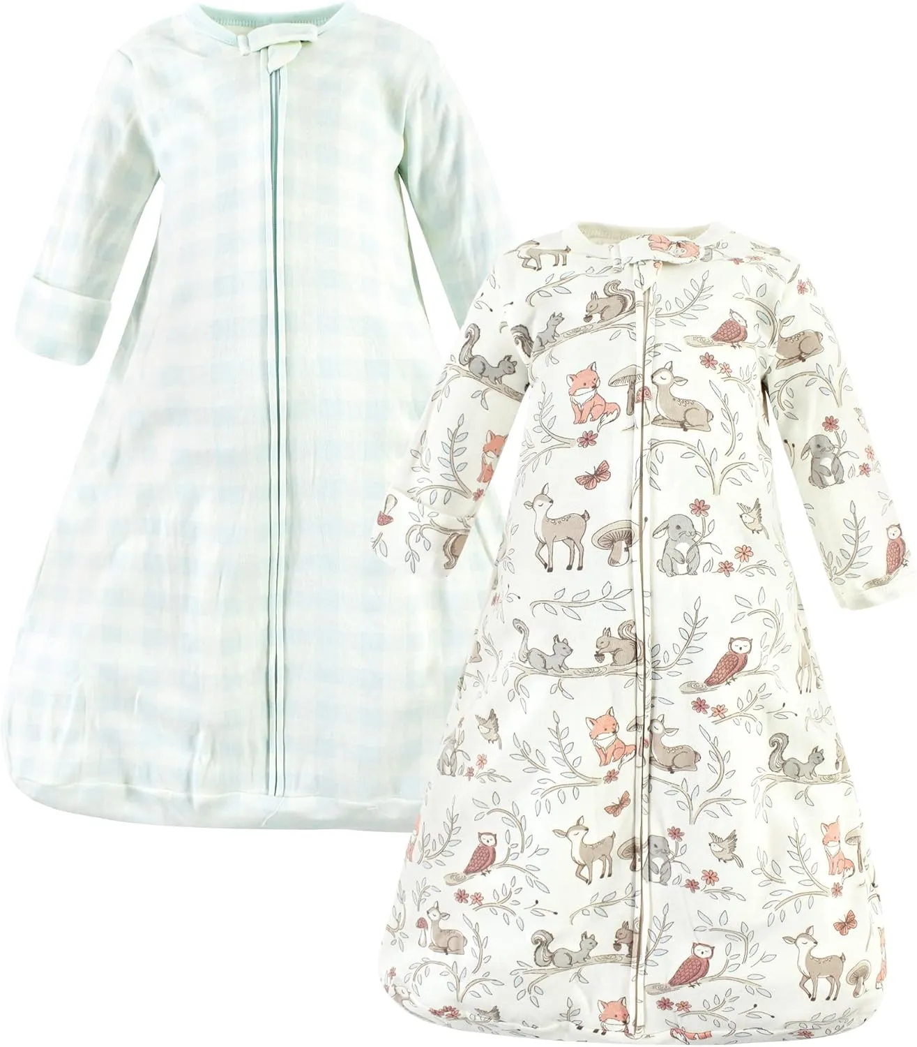 Hudson Baby BabyCotton Long-Sleeve Wearable Sleeping Bag, Sack, Blanket