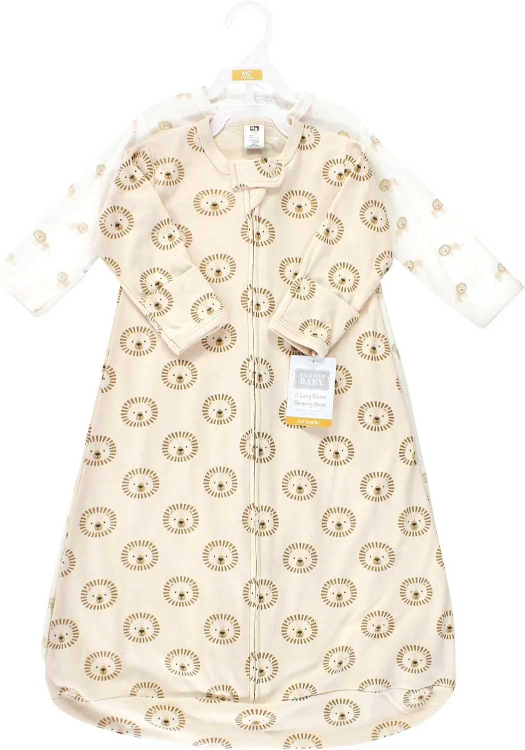 Hudson Baby BabyCotton Long-Sleeve Wearable Sleeping Bag, Sack, Blanket