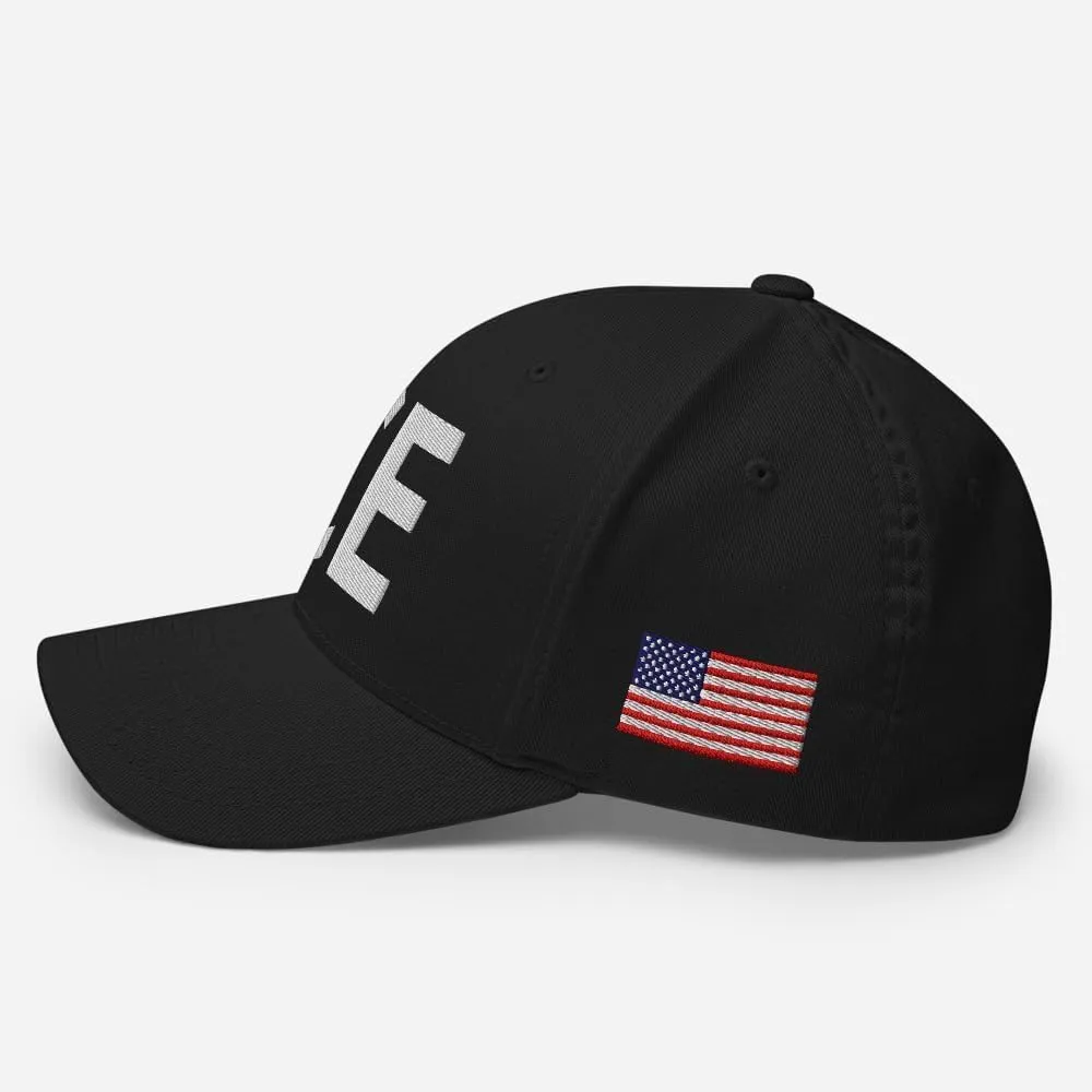 ICE Hat - Embroidered Structured Flex Fit Baseball Cap US Immigration Customs Border Hat