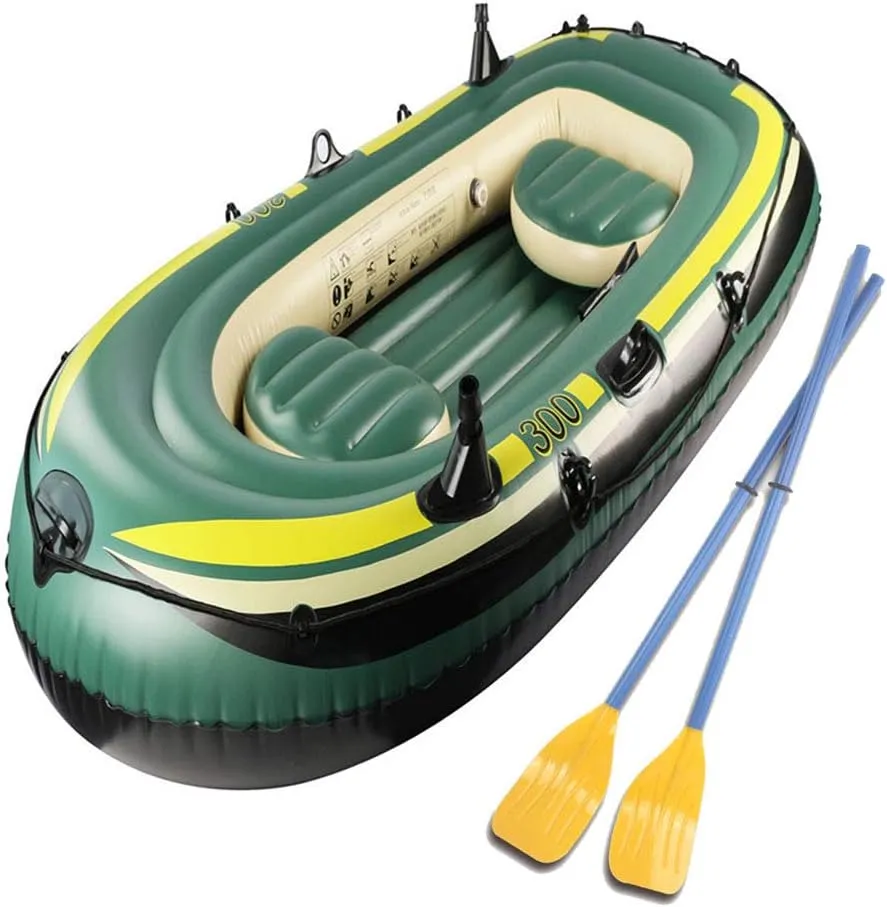 Inflatable Kayak Inflatable Fishing Boats for Adults 2 Person Inflatable Boat for s with Paddles Inflatable Rafts for FishingDinghy Kayak Rafts Raft Inflatable Kayak