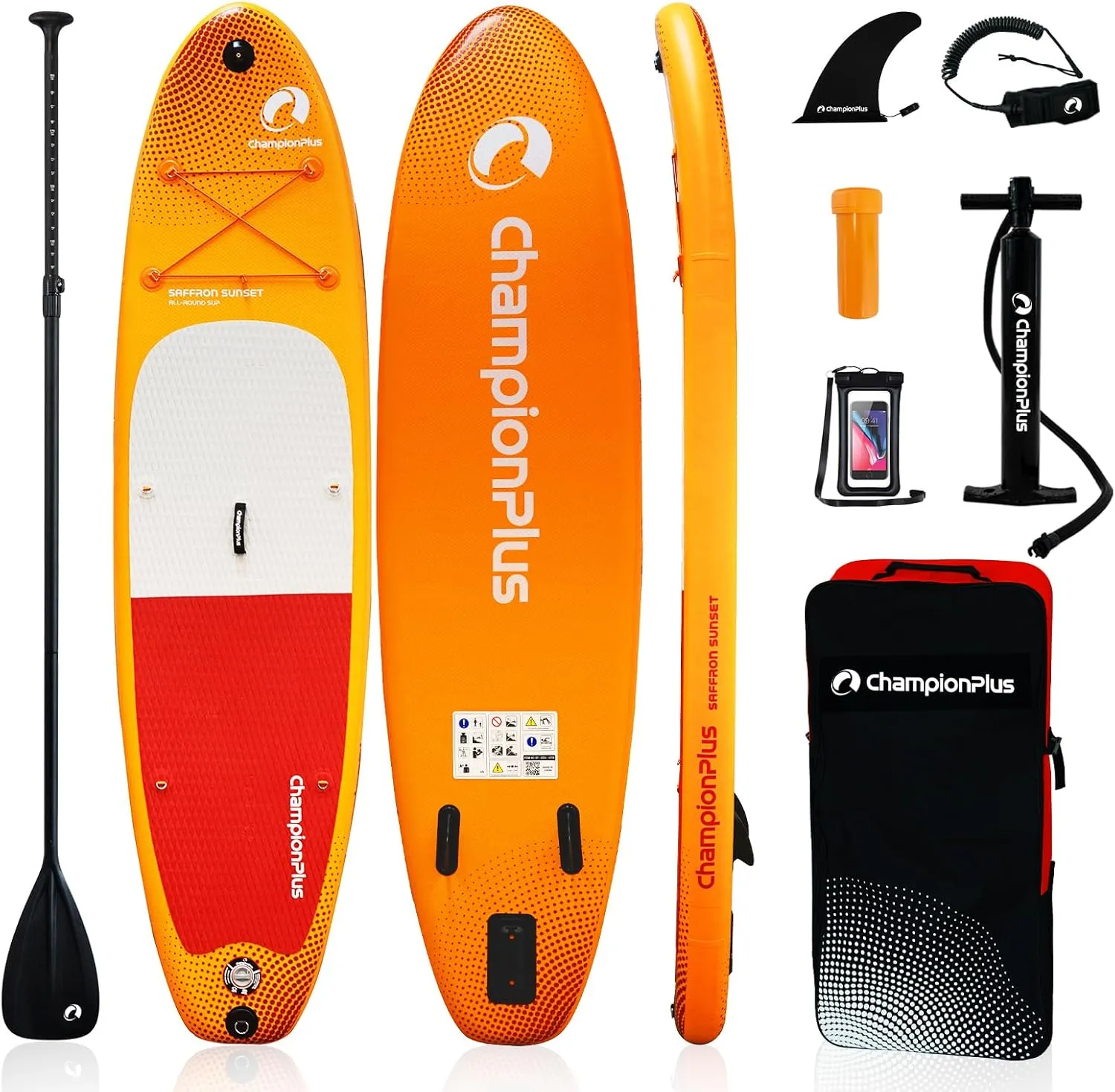 Inflatable Stand Up Paddle Board, 10'6" Standup Paddleboard SUP Accessories, Non-Slip Deck Leash, Sports Camera Mount Slot, Outdoor Options for Youth & Adult