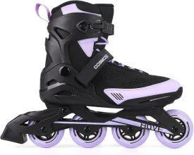 Inline Skate Women Men - COSMOID Move Professional Roller Skates Blades Adult Male Female, Indoor Outdoor and Fitness Black&Purple