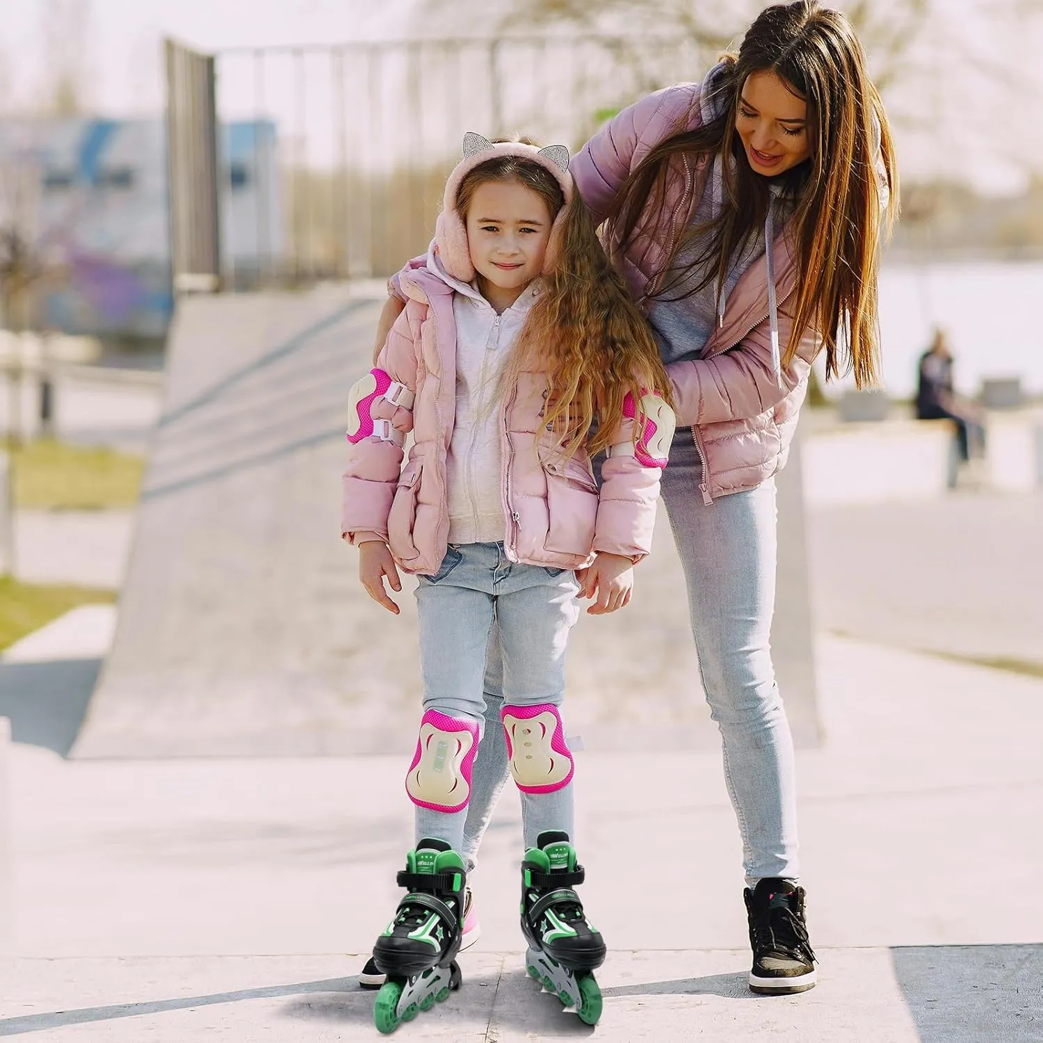 Inline Skates for Boys Girls, Adjustable Kids Roller Skates for Beginner