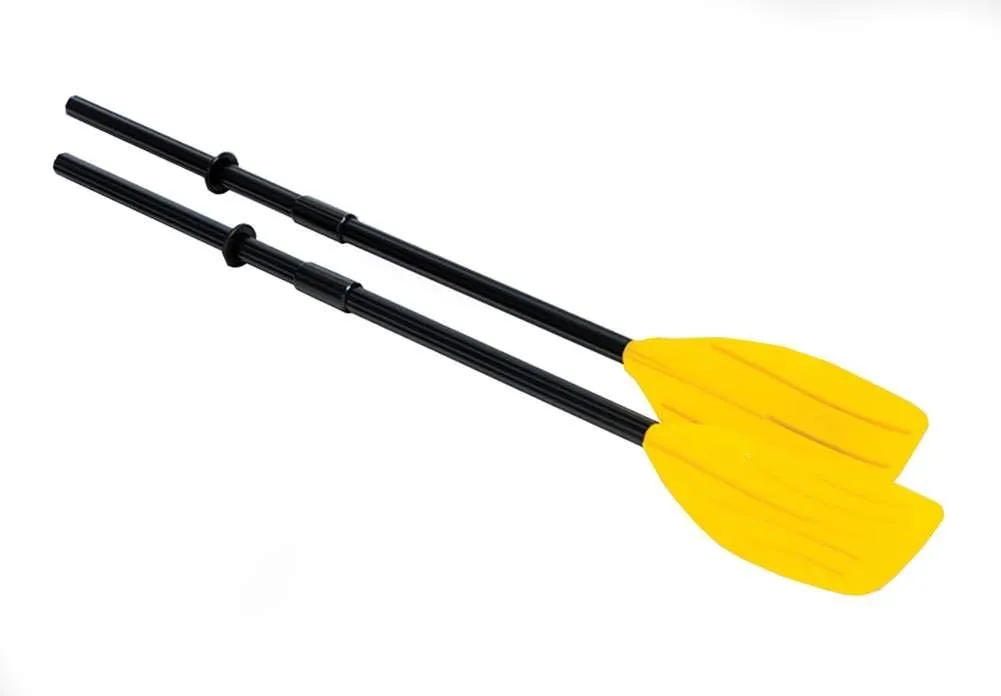 INTEX Challenger Inflatable Boat Series: Includes Deluxe Boat Oars and High-Output Pump  SuperStrong PVC  Triple Air Chambers  Welded Oar Locks  Heavy Duty Grab Handle
