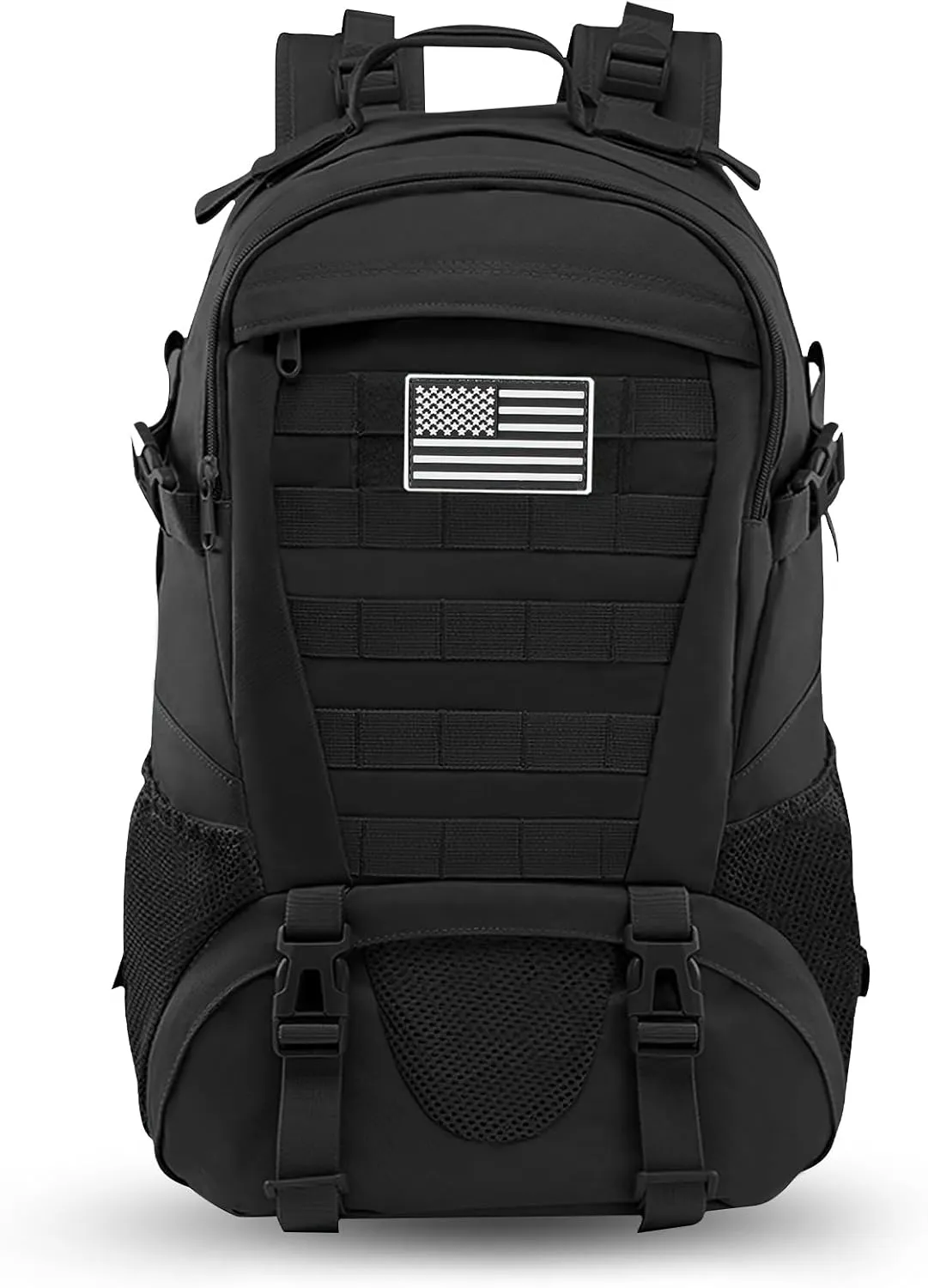 Jueachy Tactical Backpack for Men Hiking Day Pack Molle Military Rucksack Waterproof 30L EDC Bag with USA Flag Patch