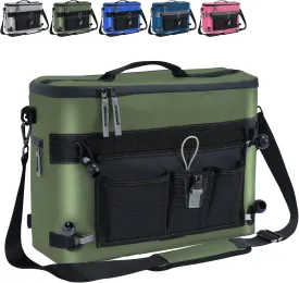 Kayak Cooler, Waterproof Kayak Seat Back Cooler for Kayaks-Chair Style Seats, Kayak Accessories Cooler Bag, Portable Ice Chest Cooler for Kayaking, Travel, Camping, Beach, Picnic (Military Green)