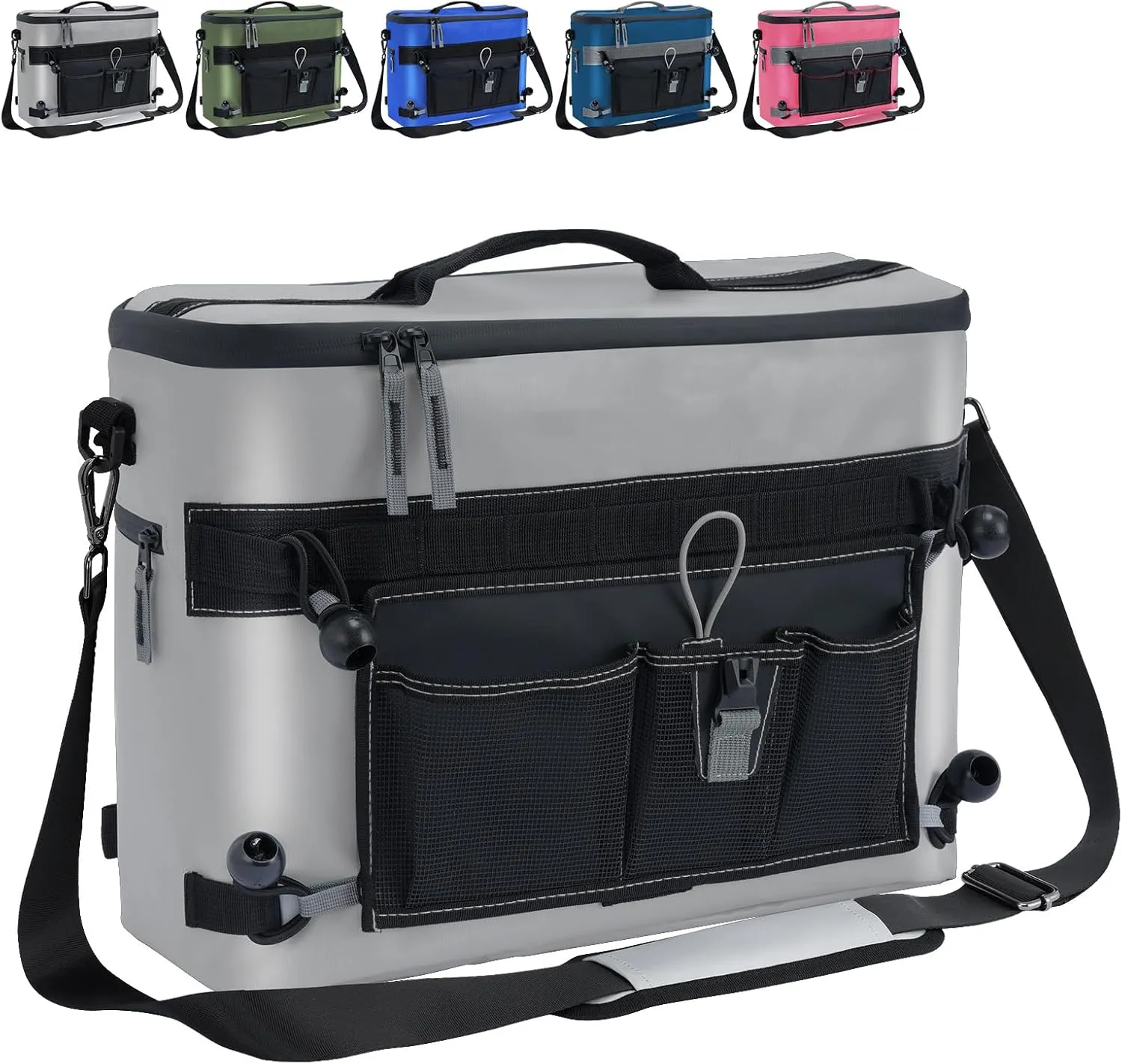 Kayak Cooler, Waterproof Kayak Seat Back Cooler for Kayaks-Chair Style Seats, Kayak Accessories Cooler Bag, Portable Ice Chest Cooler for Kayaking, Travel, Camping, Beach, Picnic (Military Green)