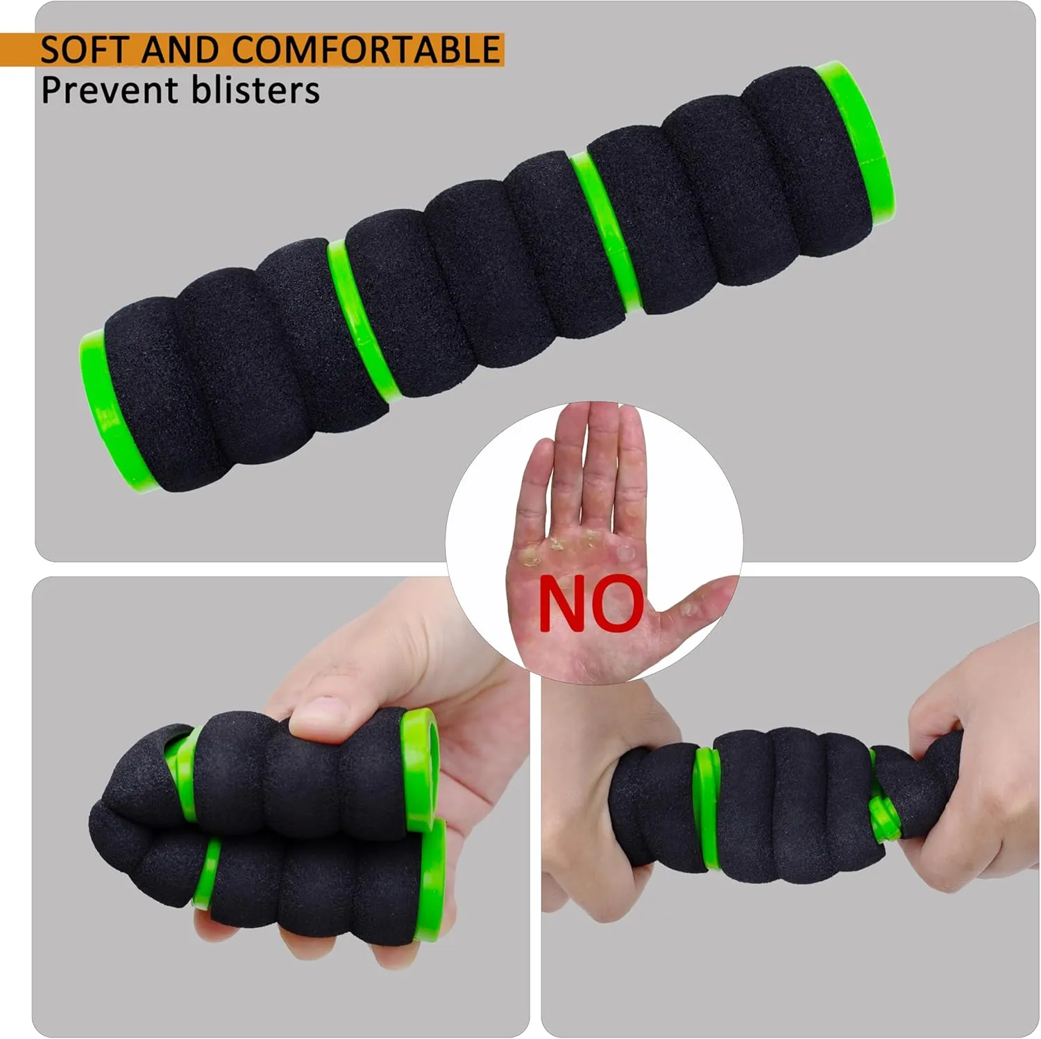 Kayak-Paddle-Grips-2-Pack - No-Slip Oar-Grip for Take-Apart Paddles,Blister Prevention Kayaking Accessories(Diameter 30mm/1.18 inches)