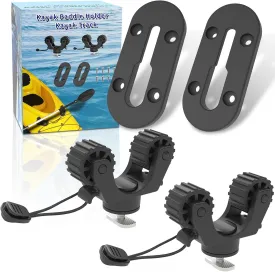 Kayak Paddle Holder with Kayak Gear Track, Kayak Fishing Net Holder with Kayak Rail Track for Kayak Or Canoe, Kayak Track Mount Accessories