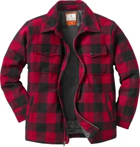 Legendary Whitetails Men's Outdoorsman Wool Coat Winter Outerwear Jacket Berber Lined Work Clothing