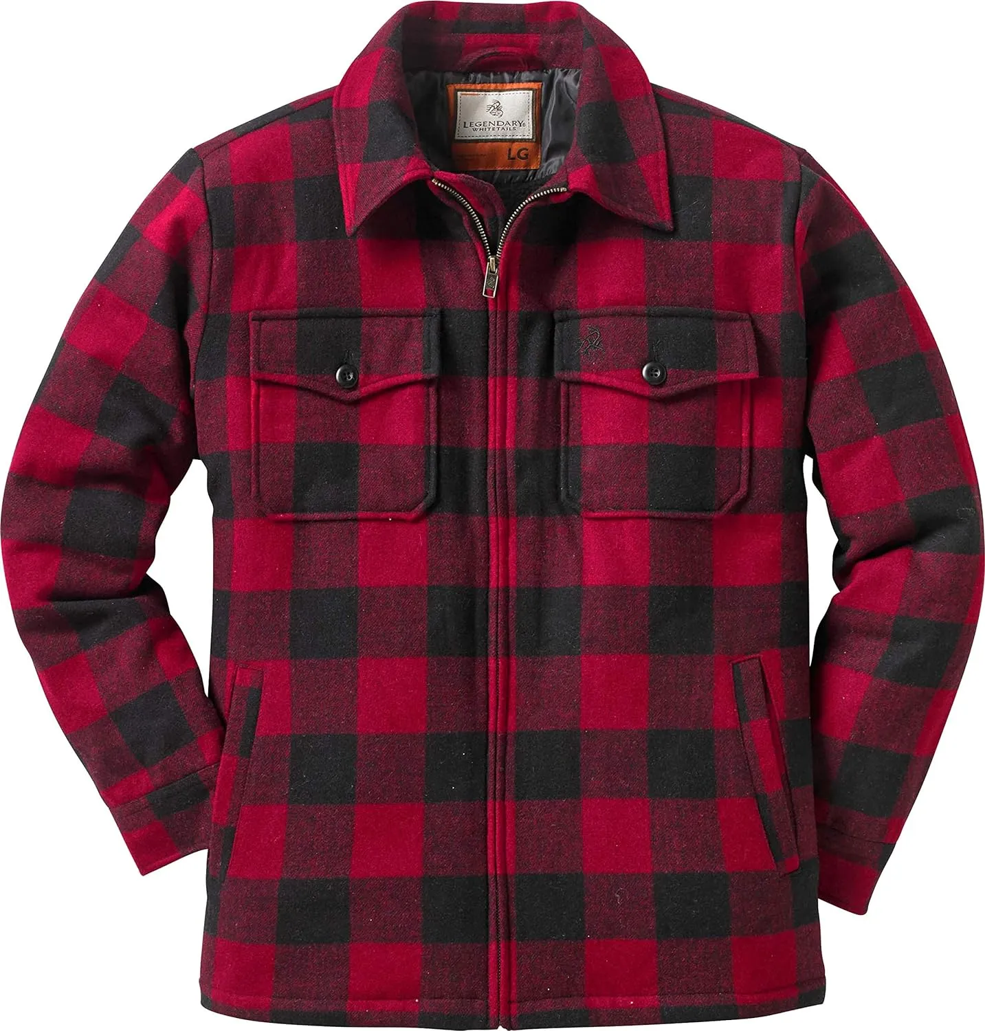 Legendary Whitetails Men's Outdoorsman Wool Coat Winter Outerwear Jacket Berber Lined Work Clothing