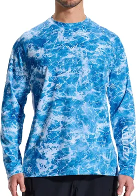 LOOGU Men's Camo Shirt Lightweight Turkey Hunting Shirt Camouflage Shirts for Men Long Sleeve Shirt