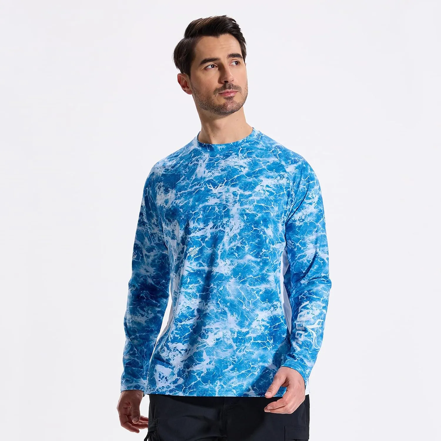 LOOGU Men's Camo Shirt Lightweight Turkey Hunting Shirt Camouflage Shirts for Men Long Sleeve Shirt