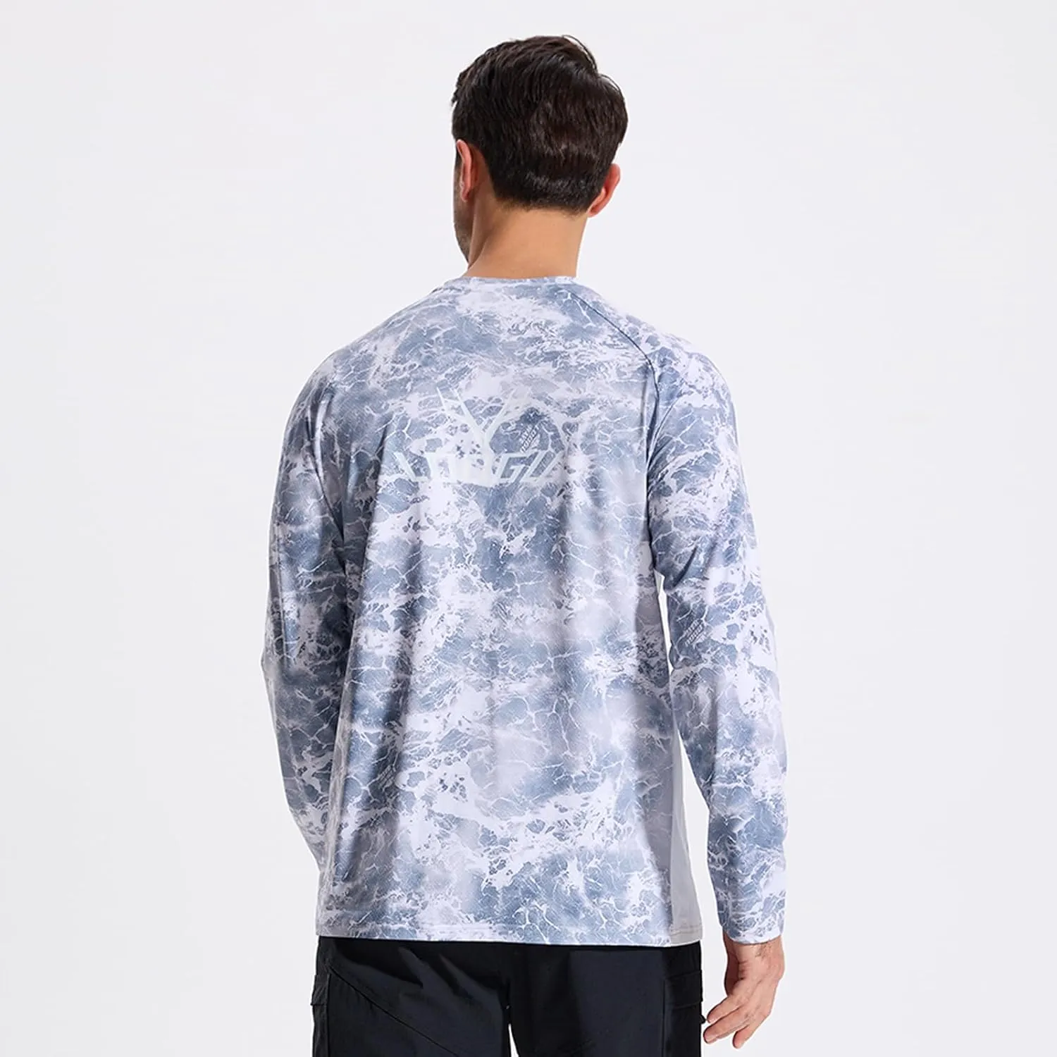 LOOGU Men's Camo Shirt Lightweight Turkey Hunting Shirt Camouflage Shirts for Men Long Sleeve Shirt