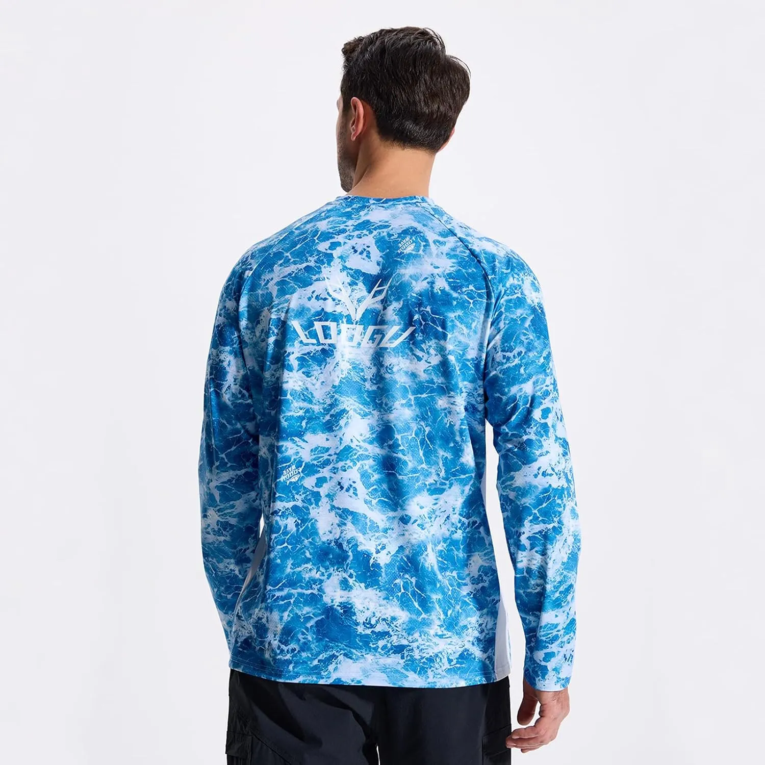 LOOGU Men's Camo Shirt Lightweight Turkey Hunting Shirt Camouflage Shirts for Men Long Sleeve Shirt