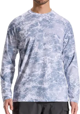 LOOGU Men's Camo Shirt Lightweight Turkey Hunting Shirt Camouflage Shirts for Men Long Sleeve Shirt