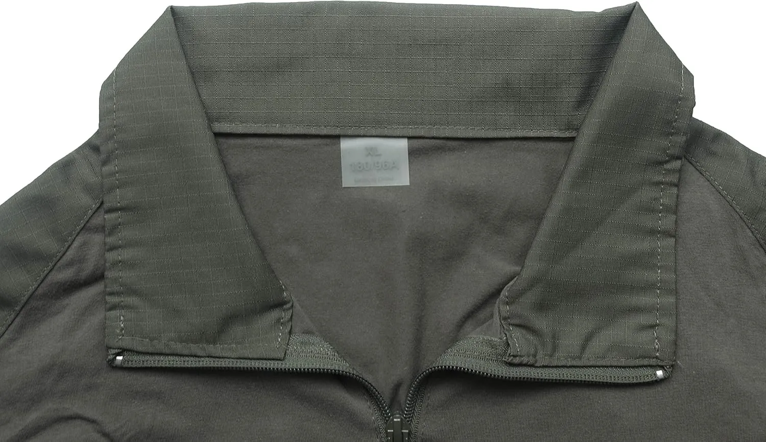Men's Combat Airsoft Military Shirt 1/4 Zip Long Sleeve Slim Fit T-Shirts with Pockets