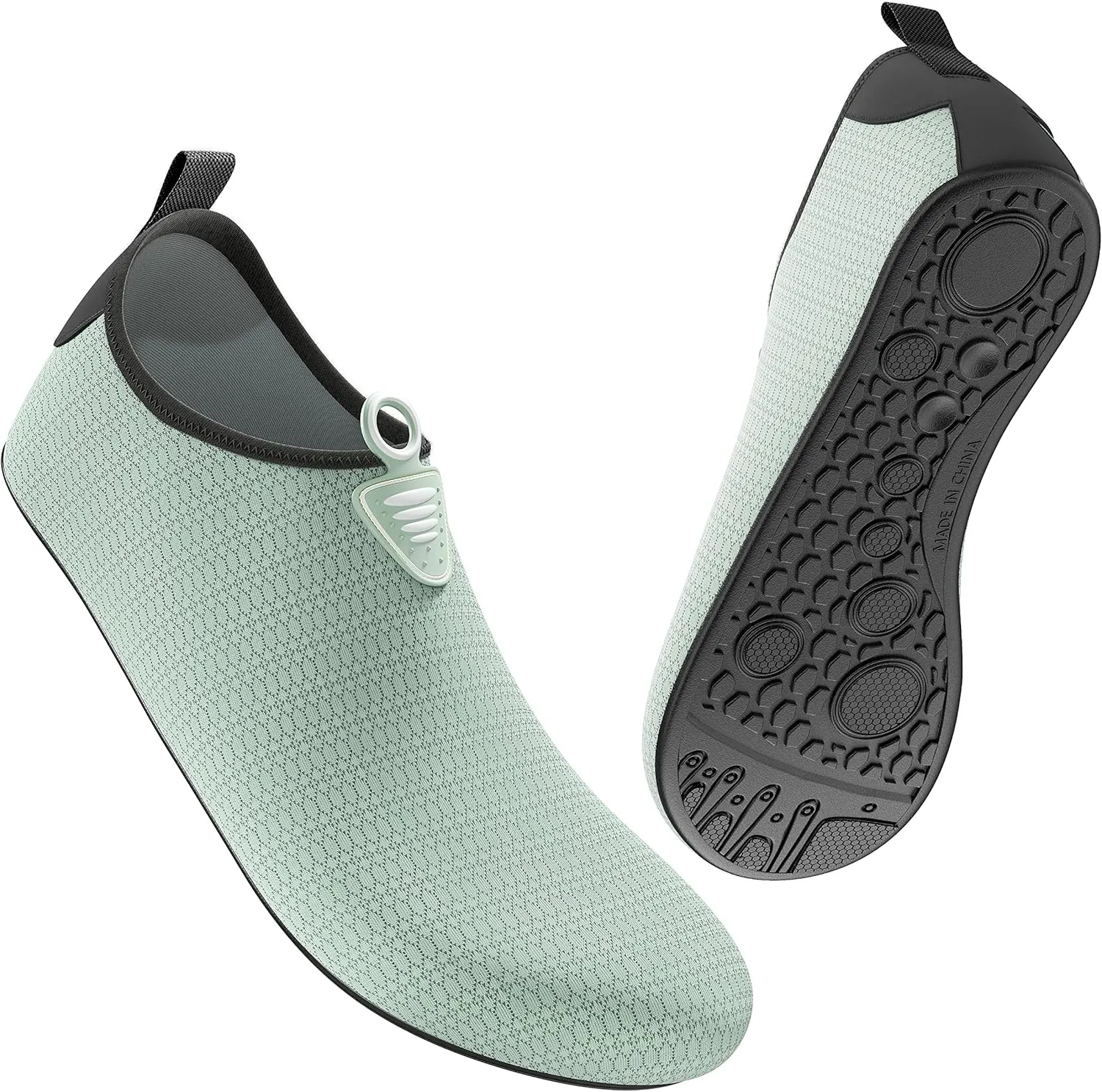 Metog Men Women Water Shoes Quick-Dry Aqua Socks Barefoot Slip-on for Beach Swim Sport Surf Yoga Exercise